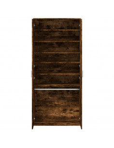 Scarpiera Rovere Fumo 80x39x178 cm in Legno Multistrato