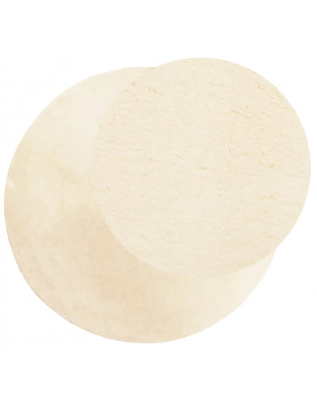 Tappeto a Pelo Corto HUARTE Morbido e Lavabile Crema Ø 160 cm