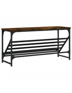 Scarpiera Rovere Fumo 90x30x45 cm in Legno Multistrato