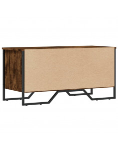 Scarpiera Rovere Fumo 90x38x45,5 cm in Truciolato