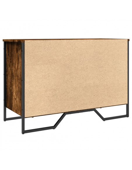Scarpiera Rovere Fumo 90x38x61,5 cm in Truciolato