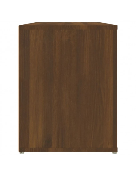 Scarpiera Rovere Marrone 100x35x45 cm in Legno Multistrato