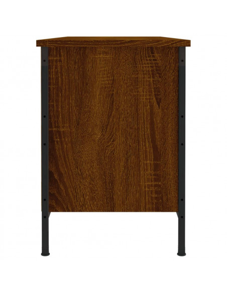 Scarpiera Rovere Marrone 100x35x50 cm in Legno Multistrato