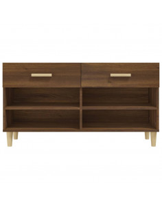 Scarpiera Rovere Marrone 102x35x55 cm in Legno Multistrato