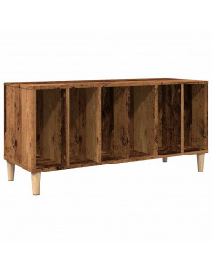 Mobile Porta Dischi Legno Antico 100x38x48 cm Legno Multistrato 2