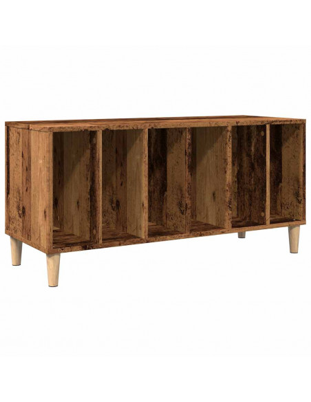 Mobile Porta Dischi Legno Antico 100x38x48 cm Legno Multistrato