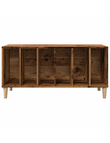 Mobile Porta Dischi Legno Antico 100x38x48 cm Legno Multistrato