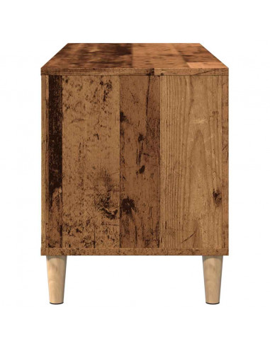 Mobile Porta Dischi Legno Antico 100x38x48 cm Legno Multistrato