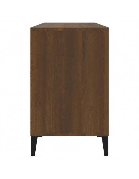 Scarpiera Rovere Marrone 102x36x60 cm in Legno Multistrato