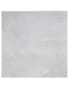 Tappeto a Pelo Corto HUARTE Morbido e Lavabile Grigio 200x200cm