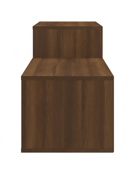 Scarpiera Rovere Marrone 150x35x45 cm in Legno Multistrato