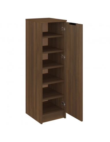 Scarpiera Rovere Marrone 30x35x100 cm in Legno Multistrato