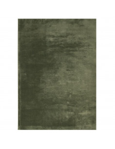 Tappeto Pelo Corto HUARTE Morbido Lavabile Verde Bosco
