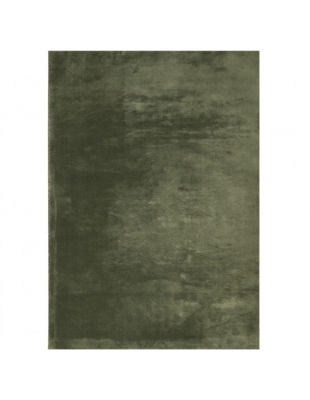 Tappeto Pelo Corto HUARTE Morbido Lavabile Verde Bosco