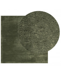 Tappeto Pelo Corto HUARTE Morbido Lavabile Verde Bosco 2