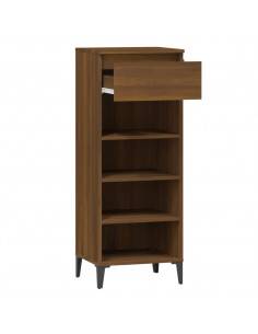 Scarpiera Rovere Marrone 40x36x105 cm in Legno Multistrato