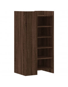 Scarpiera Rovere Marrone 52x37,5x100 cm in Legno Multistrato