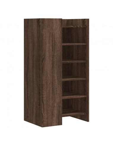 Scarpiera Rovere Marrone 52x37,5x100 cm in Legno Multistrato