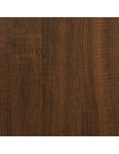 Scarpiera Rovere Marrone 54x34x183 cm in Legno Multistrato