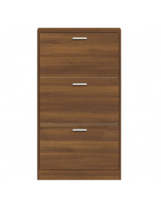 Scarpiera Rovere Marrone 59x17x108 cm in Legno Multistrato