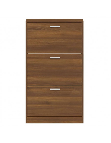 Scarpiera Rovere Marrone 59x17x108 cm in Legno Multistrato