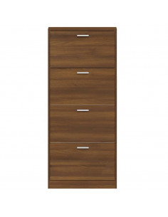 Scarpiera Rovere Marrone 59x17x150 cm in Legno Multistrato