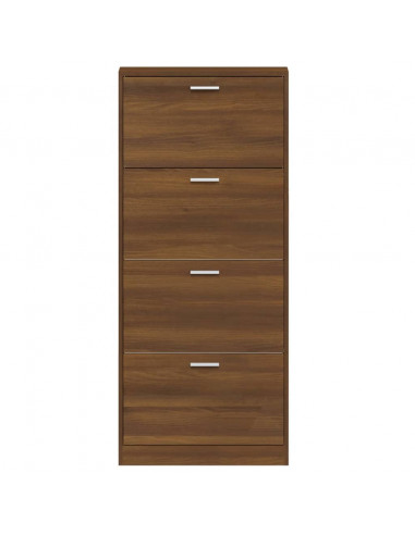 Scarpiera Rovere Marrone 59x17x150 cm in Legno Multistrato