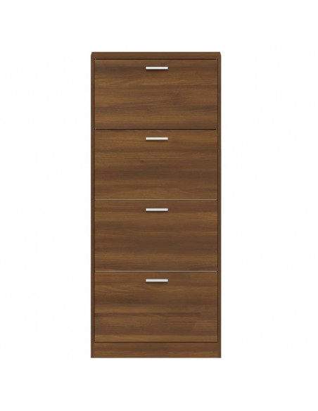 Scarpiera Rovere Marrone 59x17x150 cm in Legno Multistrato