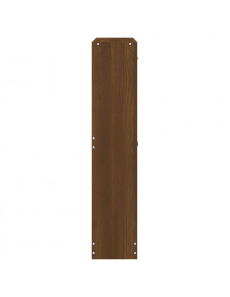 Scarpiera Rovere Marrone 59x17x81 cm in Legno Multistrato