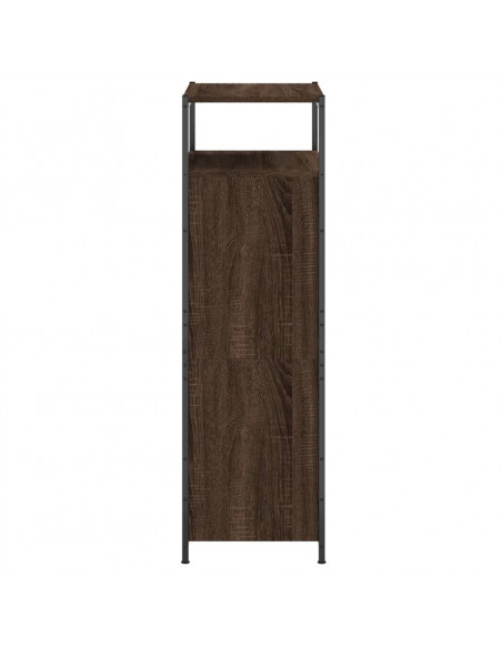 Scarpiera Rovere Marrone 60x34x112 cm in Legno Multistrato