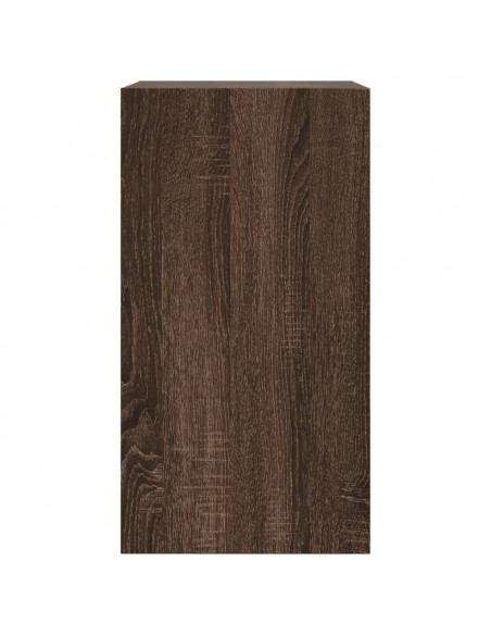 Scarpiera Rovere Marrone 60x34x63,5 cm in Legno Multistrato
