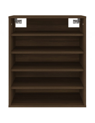 Scarpiera Rovere Marrone 60x35x70 cm in Legno Multistrato