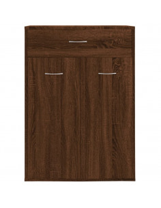 Scarpiera Rovere Marrone 60x35x84 cm in Legno Multistrato