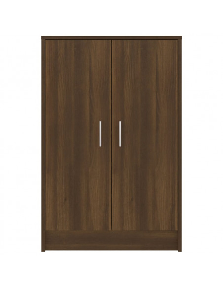 Scarpiera Rovere Marrone 60x35x92 cm in Legno Multistrato