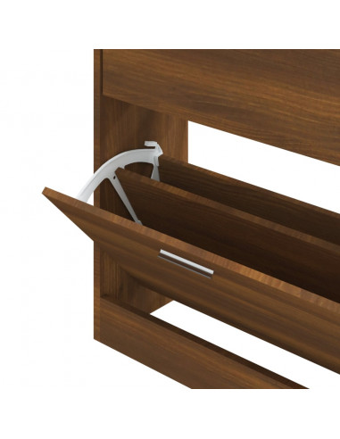 Scarpiera Rovere Marrone 63x24x81 cm in Legno Multistrato