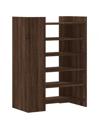 Scarpiera Rovere Marrone 74,5x37,5x100 cm in Legno Multistrato