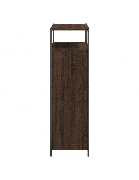 Scarpiera Rovere Marrone 75x34x112 cm in Legno Multistrato