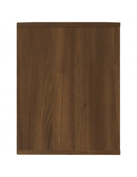 Scarpiera Rovere Marrone 75x35x45 cm in Legno Multistrato