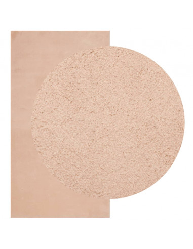 Tappeto a Pelo Corto HUARTE Morbido e Lavabile Rosato 80x150 cm