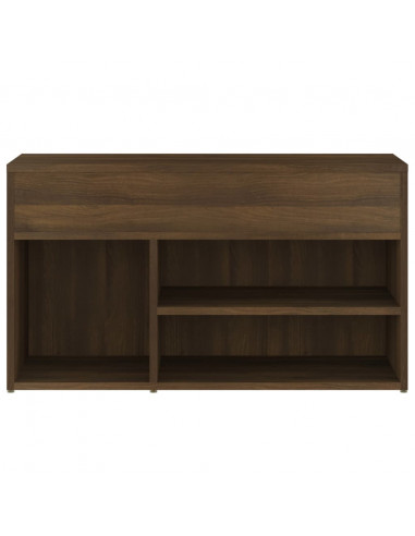 Scarpiera Rovere Marrone 80x30x45 cm in Legno Multistrato