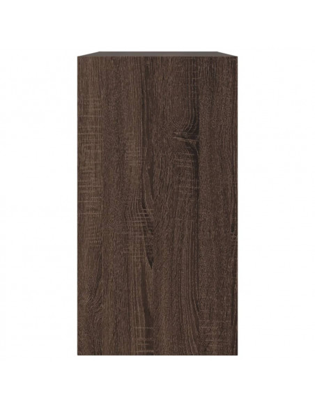 Scarpiera Rovere Marrone 80x34x63 cm in Legno Multistrato