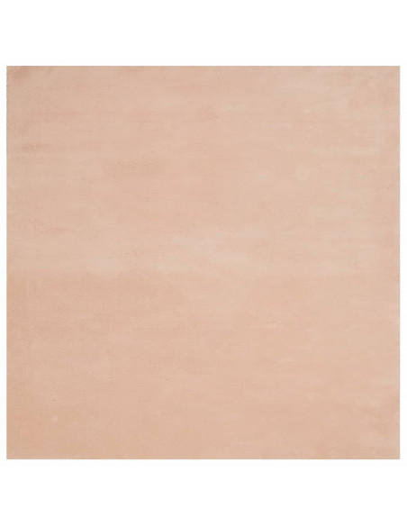 Tappeto a Pelo Corto HUARTE Morbido e Lavabile Rosato 240x240cm