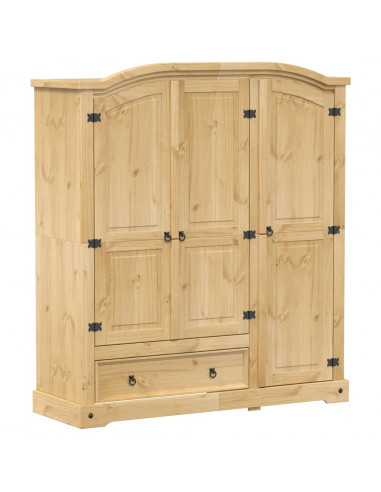 Armadio Corona 151,5x52x170 cm in Legno Massello di Pino