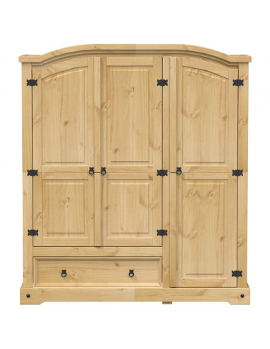 Armadio Corona 151,5x52x170 cm in Legno Massello di Pino