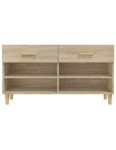 Scarpiera Rovere Sonoma 102x35x55 cm in Legno Multistrato