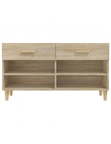 Scarpiera Rovere Sonoma 102x35x55 cm in Legno Multistrato