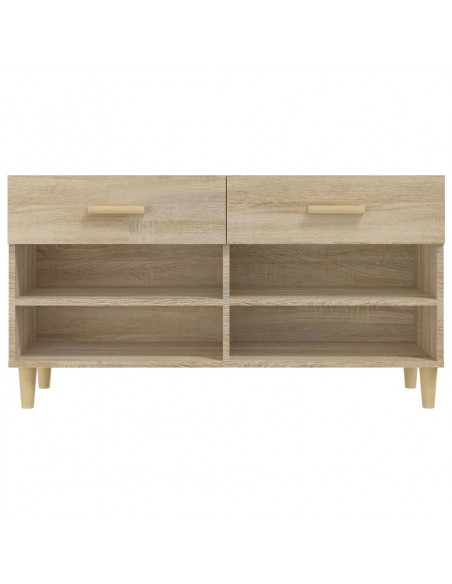 Scarpiera Rovere Sonoma 102x35x55 cm in Legno Multistrato