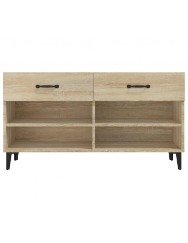 Scarpiera Rovere Sonoma 102x35x55 cm in Legno Multistrato