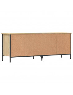 Scarpiera Rovere Sonoma 131x35x50 cm in Legno Multistrato