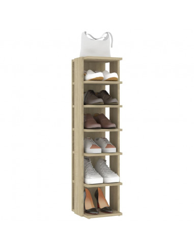 Scarpiera Rovere Sonoma 27,5x27x102 cm in Legno Multistrato